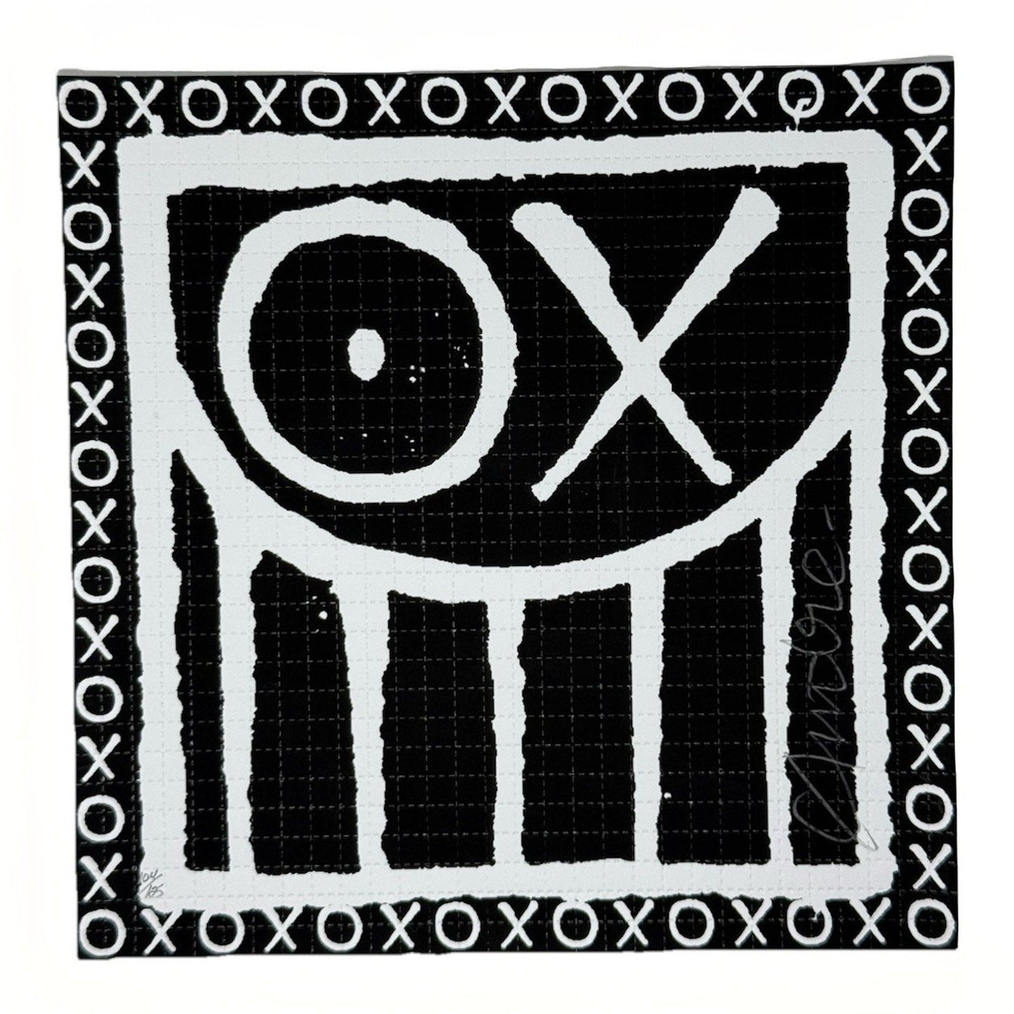 Andre Saraiva Mr. A Love Tripping 24 B+W Ed Blotter Print 104/125 1xRUN Graffiti - thriftgoblin