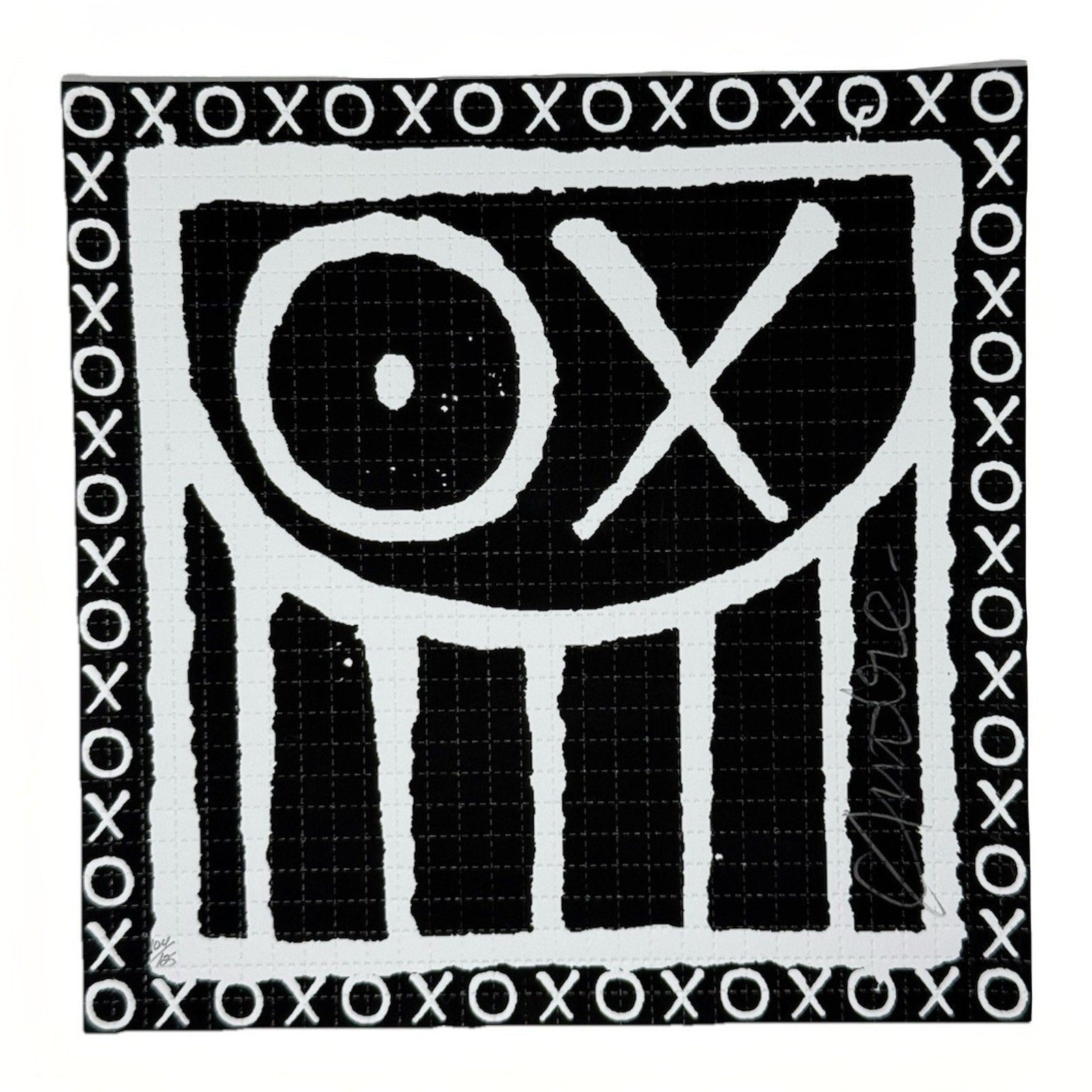 Andre Saraiva Mr. A Love Tripping 24 B+W Ed Blotter Print 104/125 1xRUN Graffiti - thriftgoblin