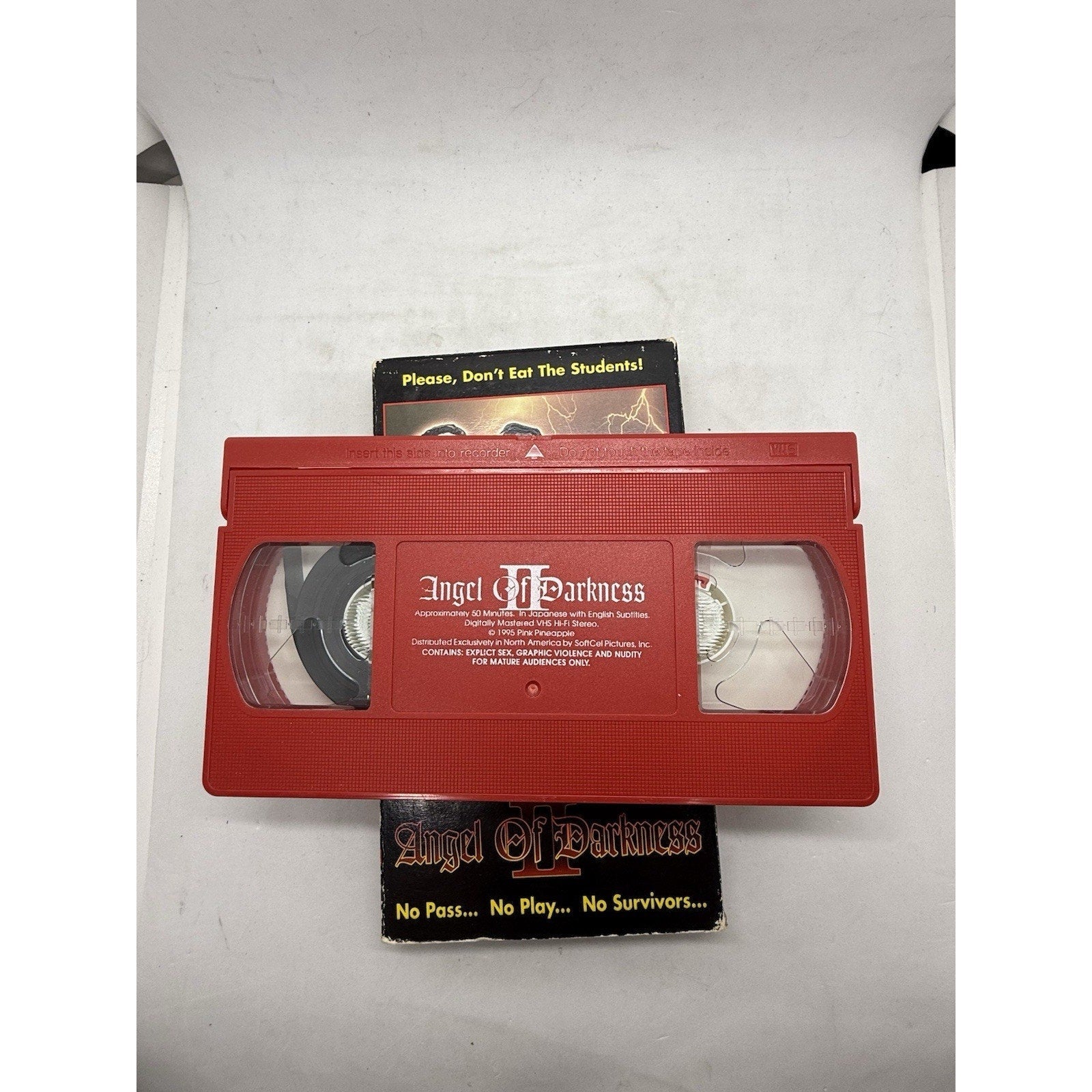 Angel of Darkness II Red VHS Tape Rare SoftCel 1995 Anime Release Tested Works - thriftgoblin