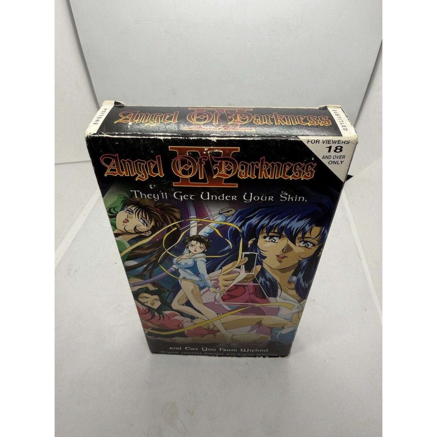 Angel of Darkness IV VHS SoftCel 1998 White Tape Rare Anime English Sub Collect - thriftgoblin
