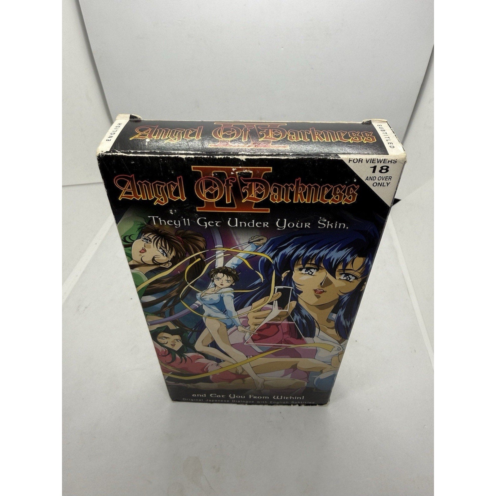 Angel of Darkness IV VHS SoftCel 1998 White Tape Rare Anime English Sub Collect - thriftgoblin