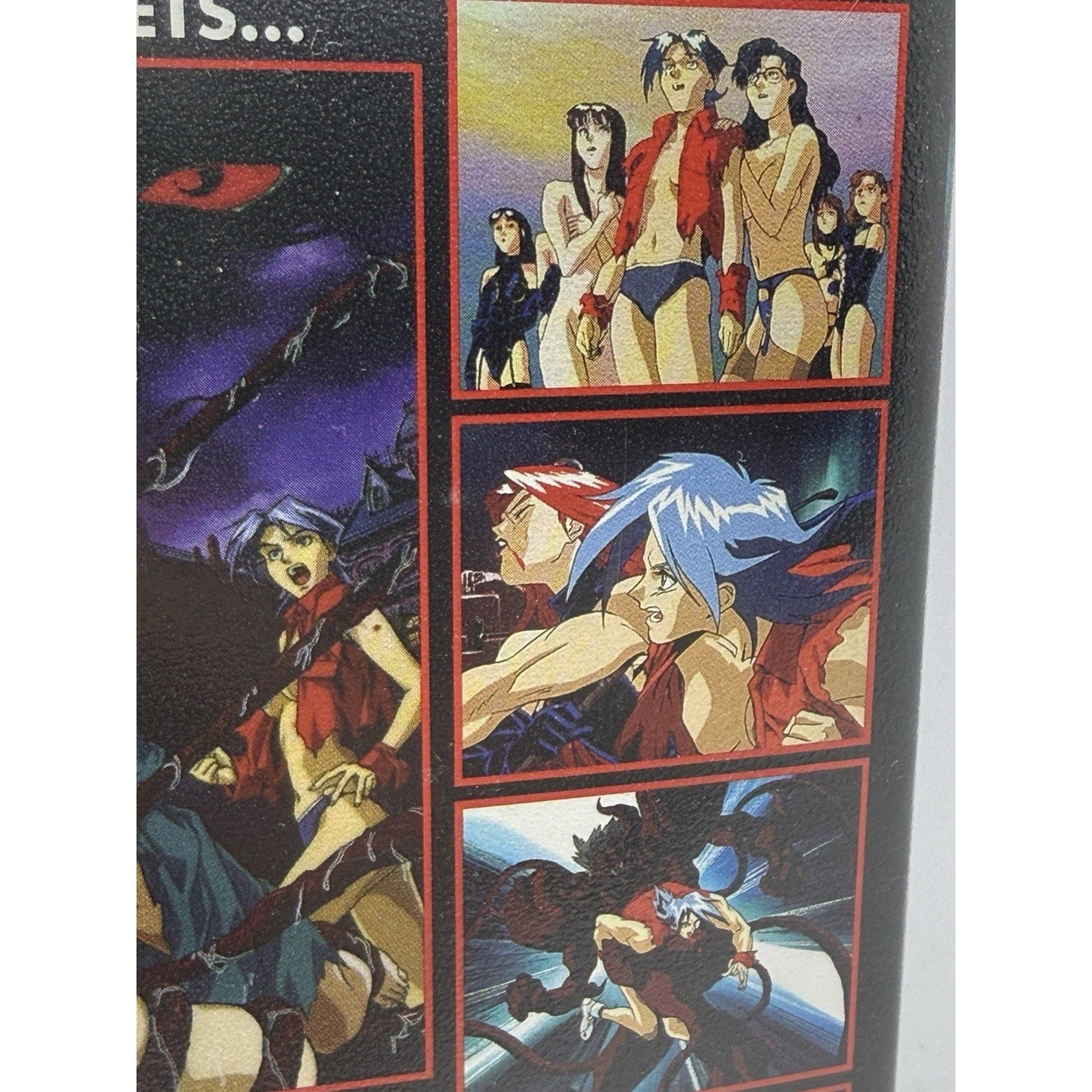 Angel of Darkness Red VHS 1994 Rare Red Shell + Hard Case Pink Pineapple Anime - thriftgoblin