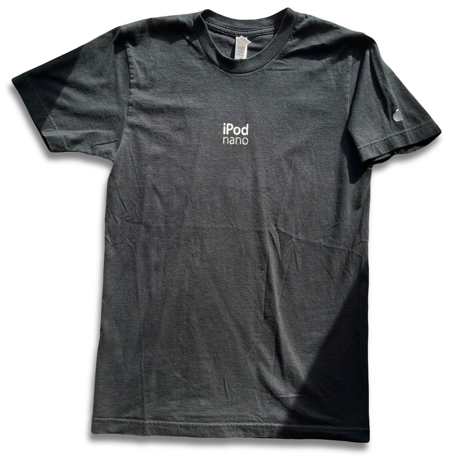 Apple “Ipod Nano” 1,000 Songs. AA Double Sided T Shirt Vintage 2000 Black Size S - thriftgoblin