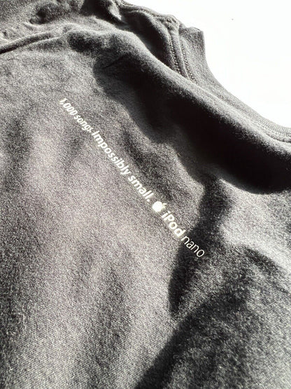 Apple “Ipod Nano” 1,000 Songs. AA Double Sided T Shirt Vintage 2000 Black Size S - thriftgoblin