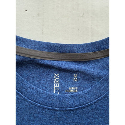 Arc’teryx Centre SS Men’s T-Shirt Blue Heather Medium Climbing Tee Sold Out Rare - thriftgoblin