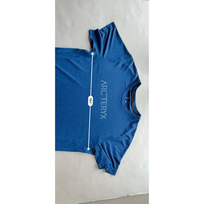 Arc’teryx Centre SS Men’s T-Shirt Blue Heather Medium Climbing Tee Sold Out Rare - thriftgoblin