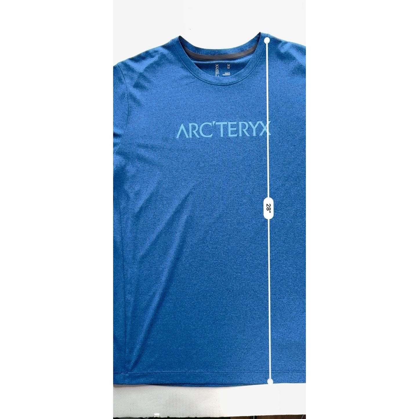 Arc’teryx Centre SS Men’s T-Shirt Blue Heather Medium Climbing Tee Sold Out Rare - thriftgoblin