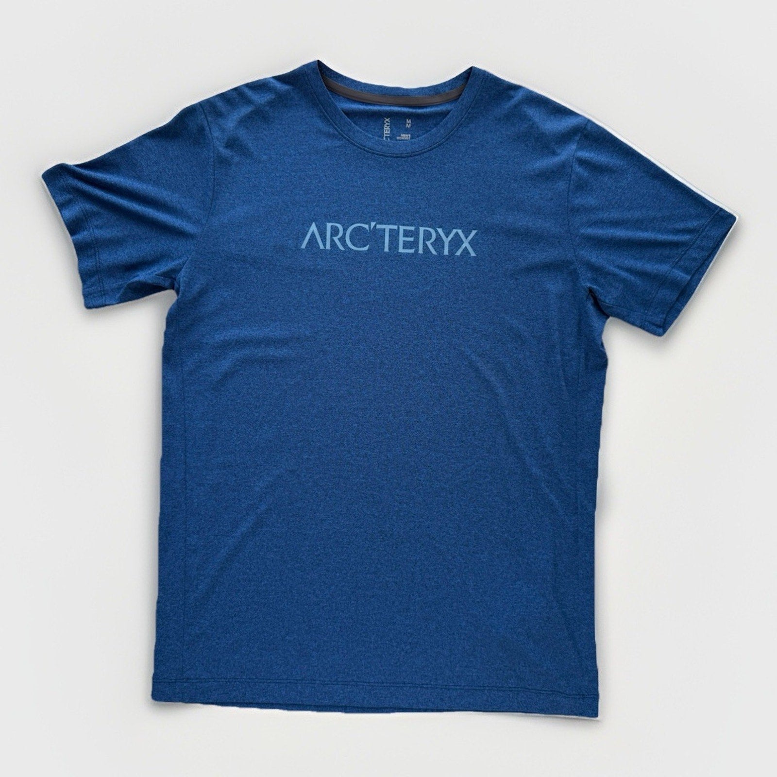 Arc’teryx Centre SS Men’s T-Shirt Blue Heather Medium Climbing Tee Sold Out Rare - thriftgoblin