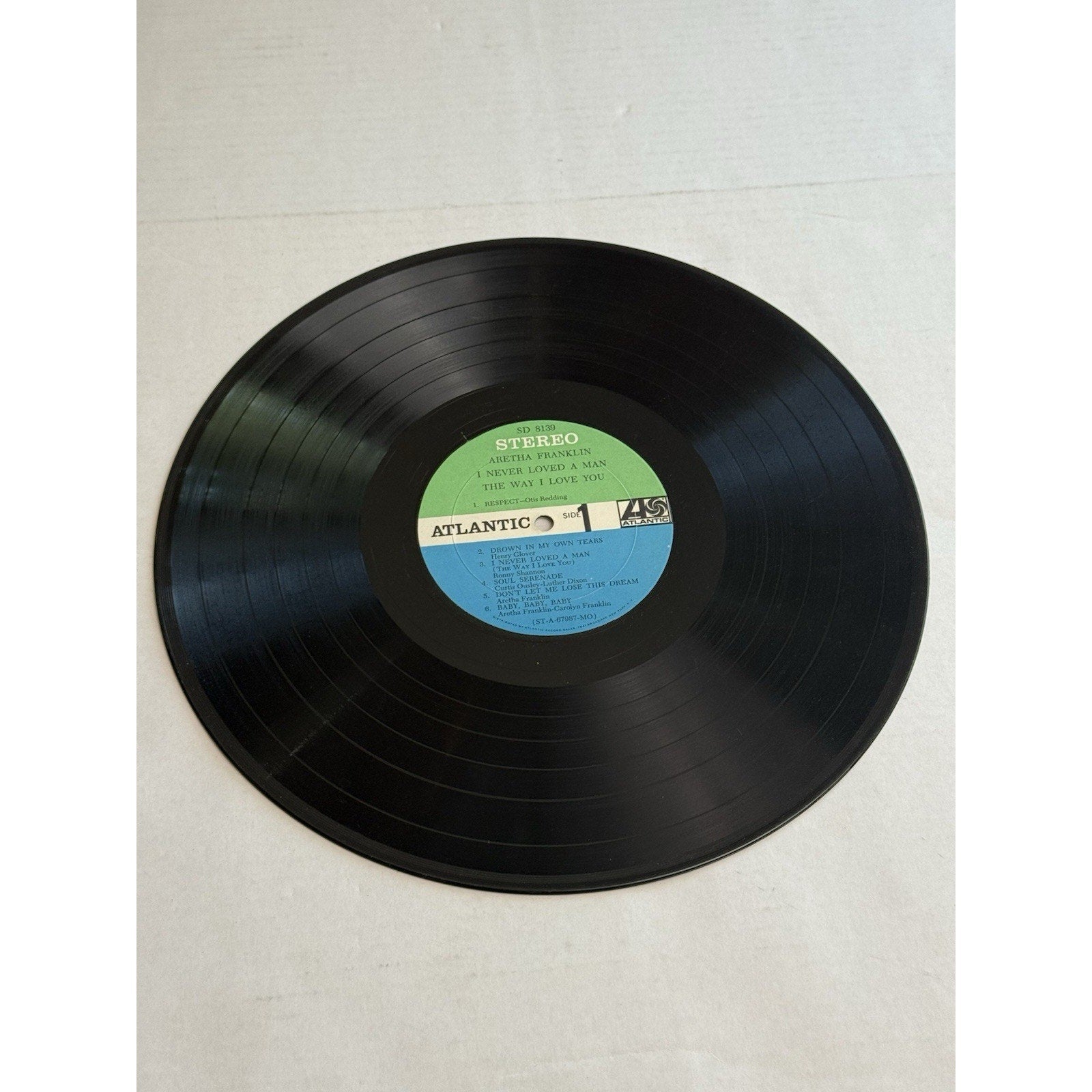 Aretha Franklin I Never Loved A Man The Way I Love You 1967 LP Atlantic SD 8139 - thriftgoblin