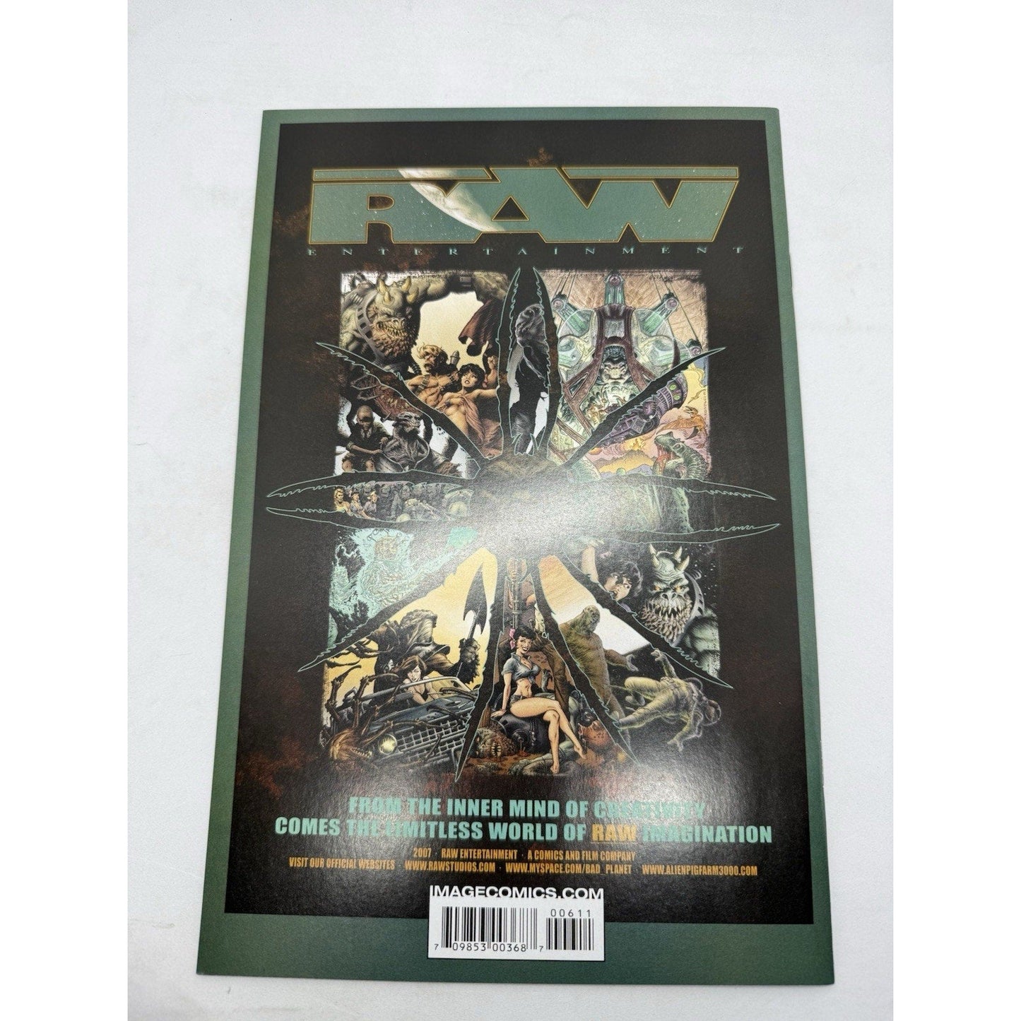 Bad Planet 6 2008 Image RAW Studios Thomas Jane Steve Niles Horror Sci - Fi VF/NM - thriftgoblin