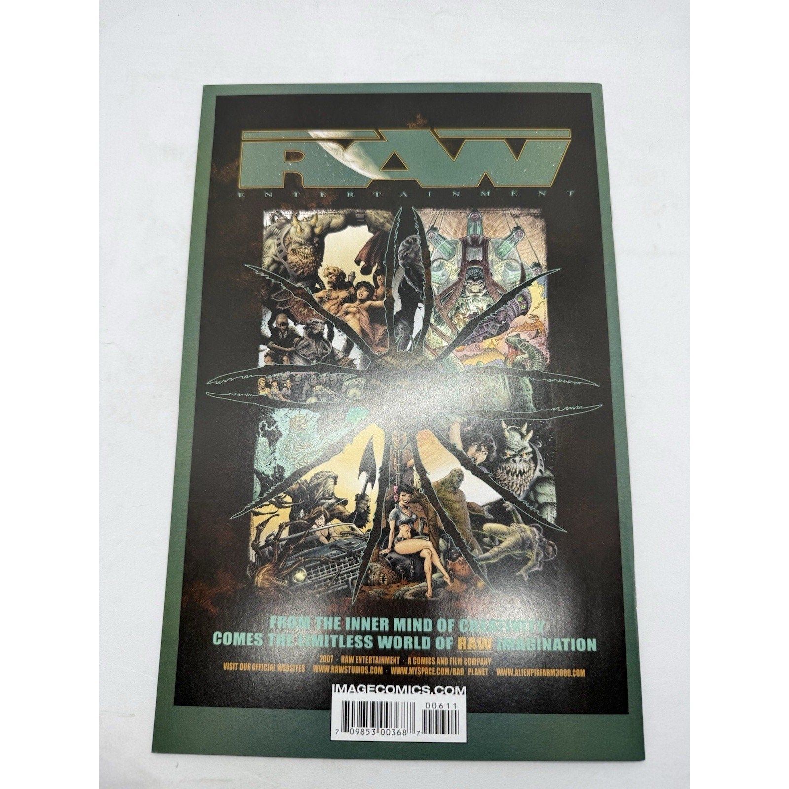 Bad Planet 6 2008 Image RAW Studios Thomas Jane Steve Niles Horror Sci - Fi VF/NM - thriftgoblin