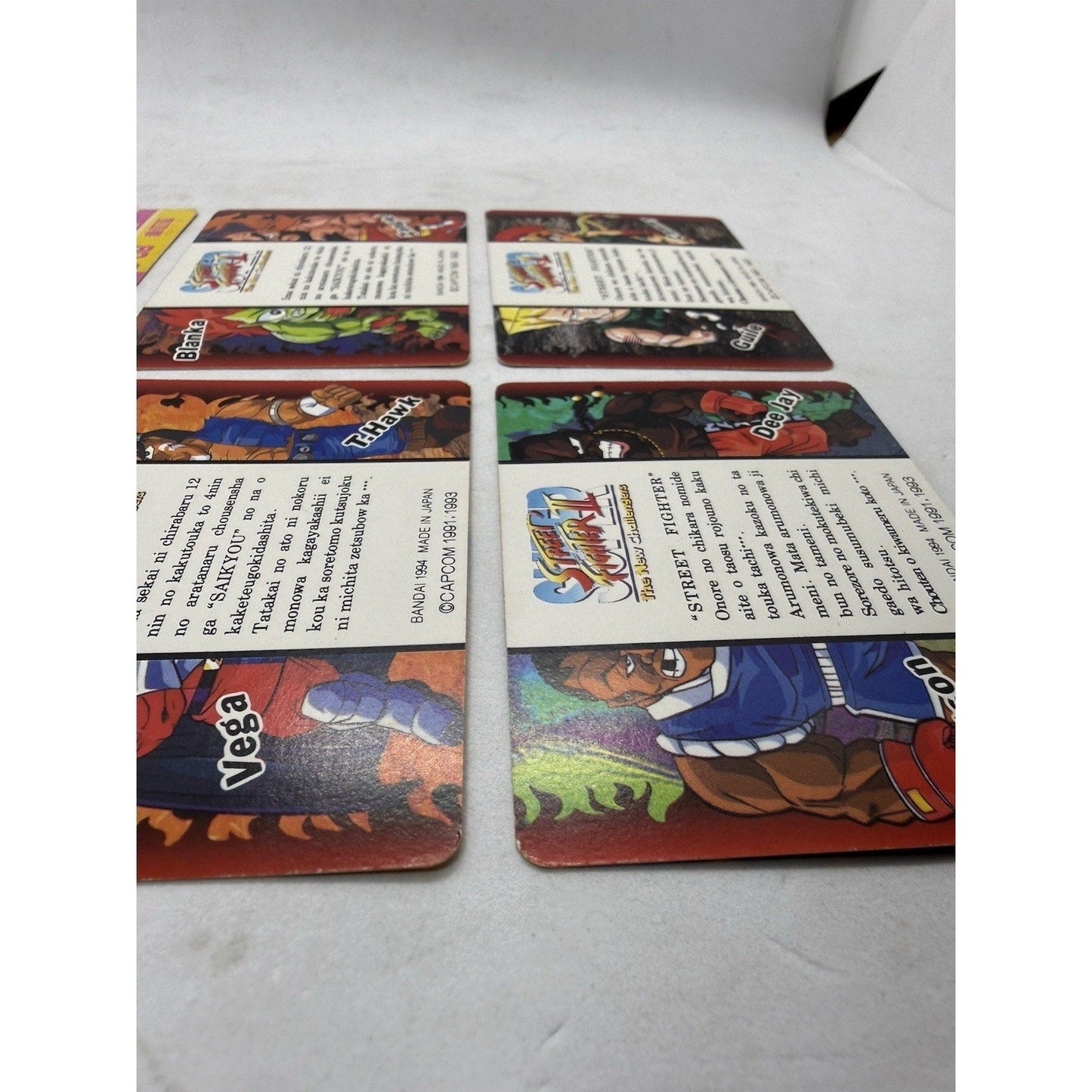 Bandai Street Fighter II Chun - Li 6 Card Lot Japan 1993 1994 Capcom Holo - thriftgoblin