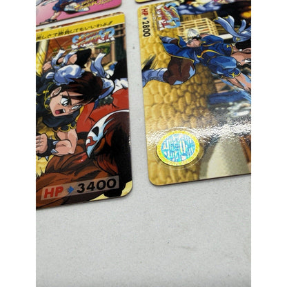 Bandai Street Fighter II Chun - Li 6 Card Lot Japan 1993 1994 Capcom Holo - thriftgoblin