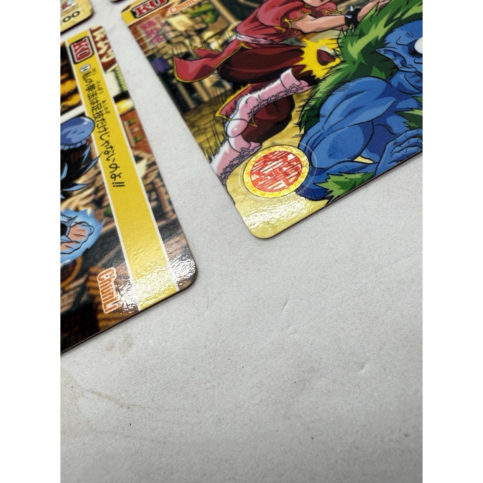 Bandai Street Fighter II Chun - Li 6 Card Lot Japan 1993 1994 Capcom Holo - thriftgoblin