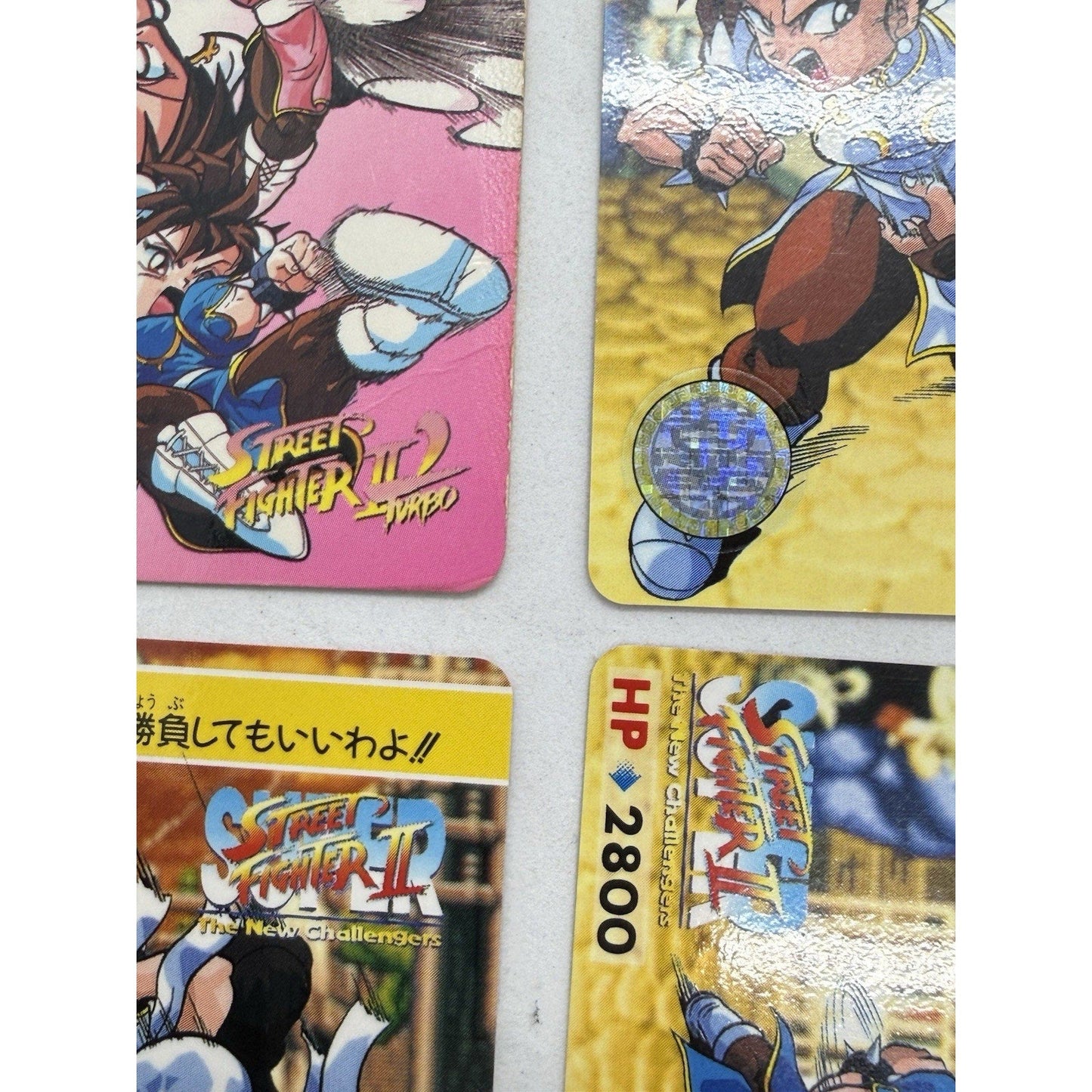 Bandai Street Fighter II Chun - Li 6 Card Lot Japan 1993 1994 Capcom Holo - thriftgoblin