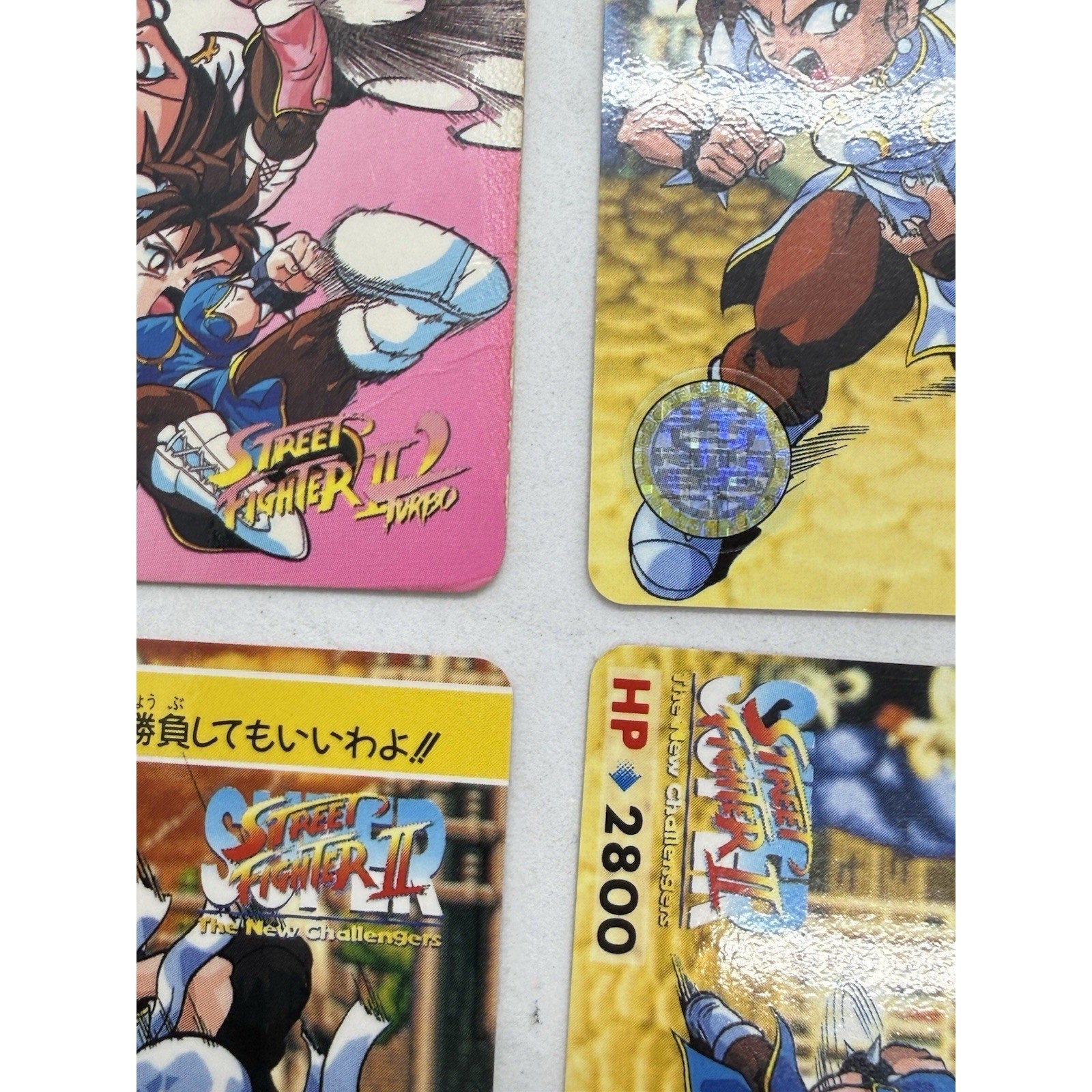 Bandai Street Fighter II Chun - Li 6 Card Lot Japan 1993 1994 Capcom Holo - thriftgoblin