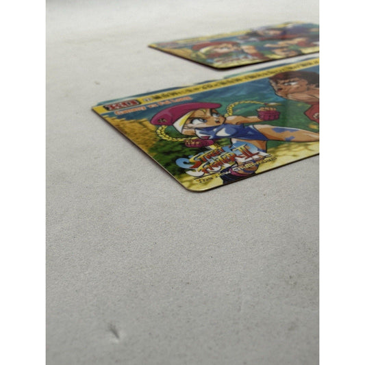 Bandai Street Fighter II New Challengers Card Lot 3 Cammy Chun - Li Fei Long - thriftgoblin