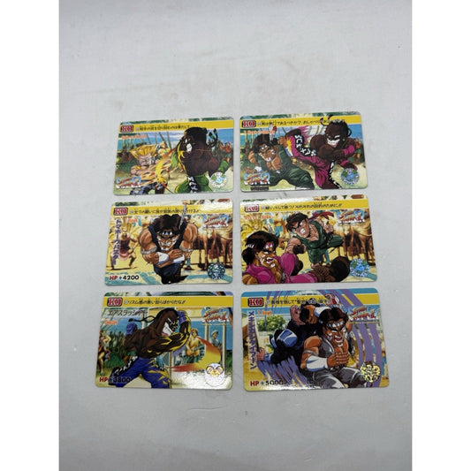 Bandai Street Fighter II New Challengers Card Lot 6 T Hawk Dee Jay Ryu Guile - thriftgoblin