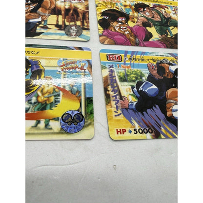 Bandai Street Fighter II New Challengers Card Lot 6 T Hawk Dee Jay Ryu Guile - thriftgoblin