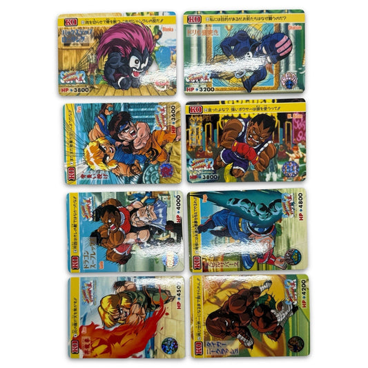 Bandai Street Fighter II New Challengers Trading Card Lot 8 Japan 1994 - thriftgoblin