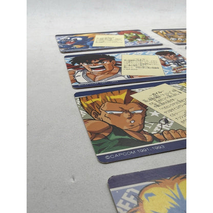 Bandai Street Fighter II New Challengers Trading Card Lot 8 Japan 1994 - thriftgoblin