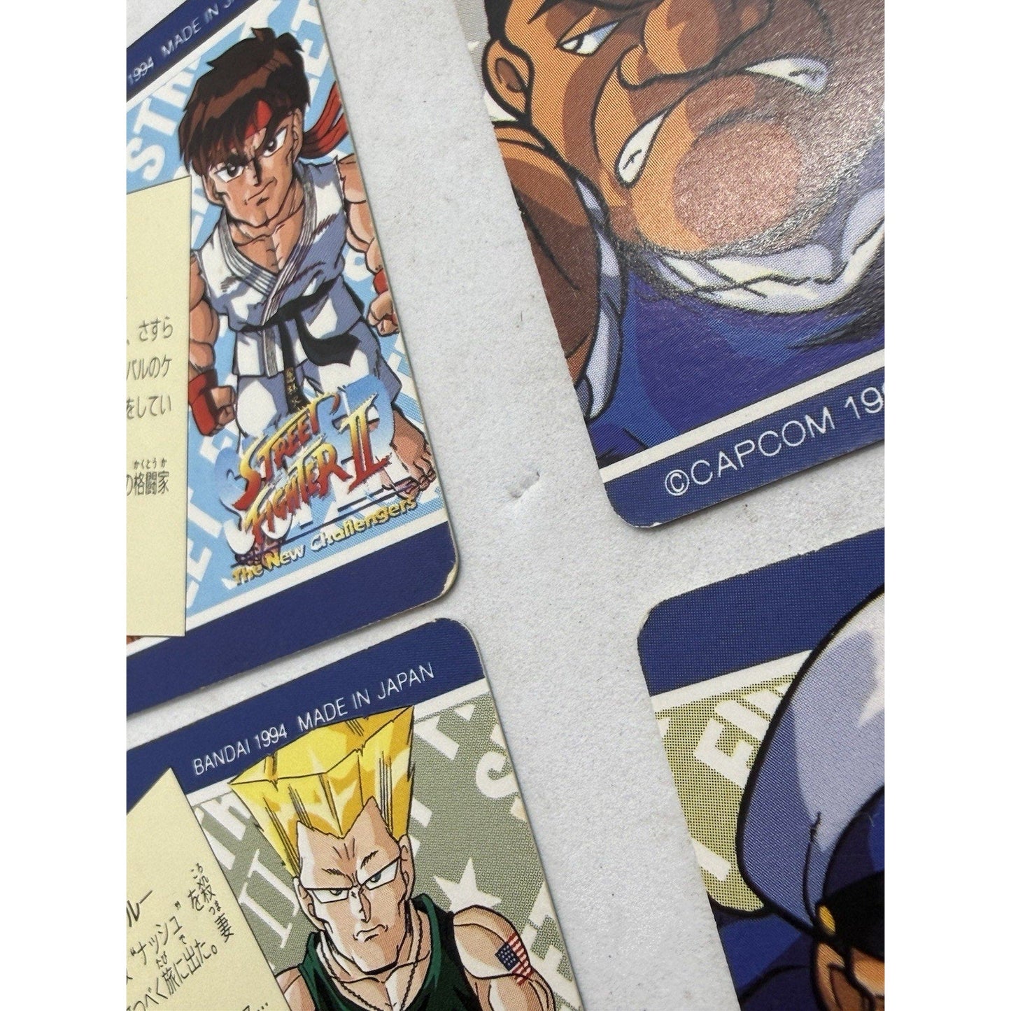 Bandai Street Fighter II New Challengers Trading Card Lot 8 Japan 1994 - thriftgoblin