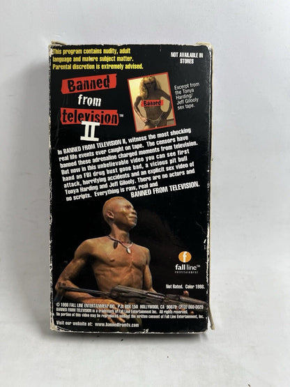 BANNED FROM TELEVISION 2 VHS Tape 1998 Caught on Camera Not Rated Tonya Harding - thriftgoblin