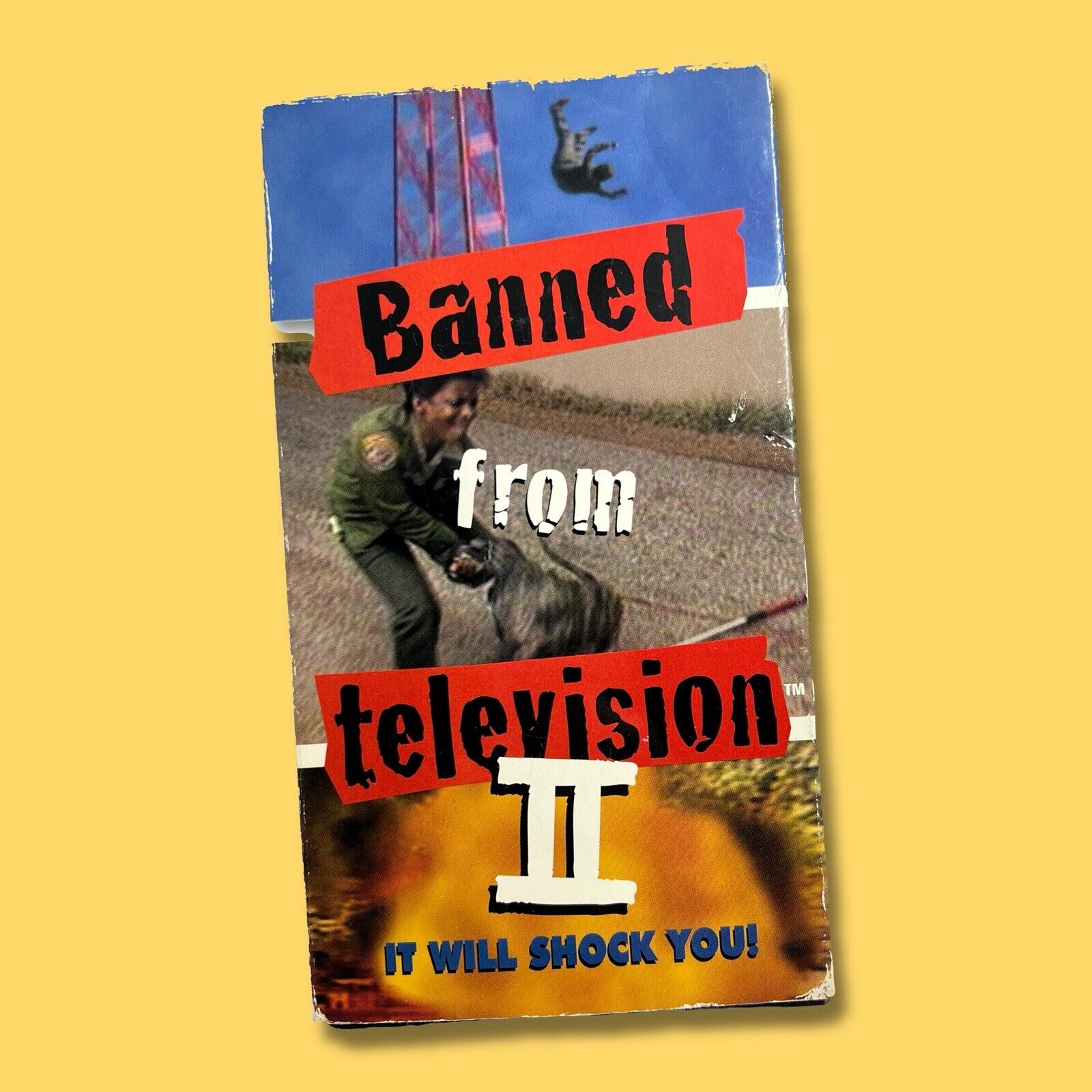 BANNED FROM TELEVISION 2 VHS Tape 1998 Caught on Camera Not Rated Tonya Harding - thriftgoblin