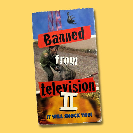BANNED FROM TELEVISION 2 VHS Tape 1998 Caught on Camera Not Rated Tonya Harding - thriftgoblin