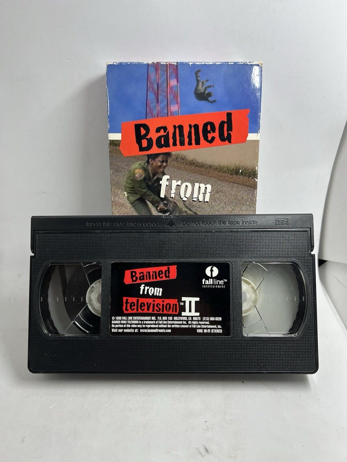 BANNED FROM TELEVISION 2 VHS Tape 1998 Caught on Camera Not Rated Tonya Harding - thriftgoblin