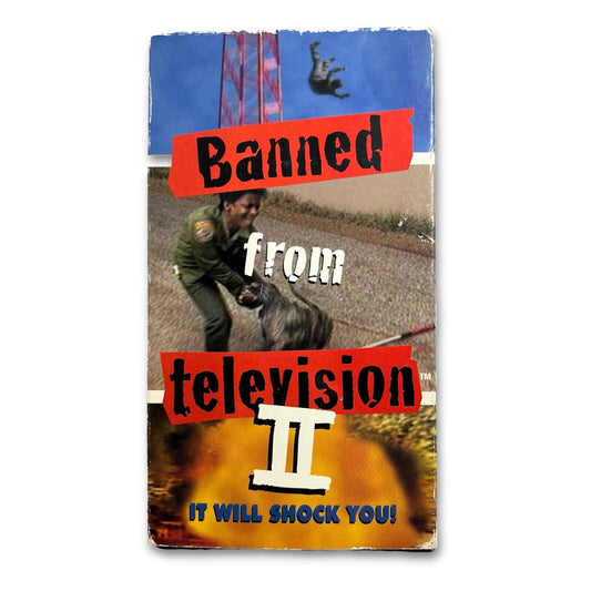 BANNED FROM TELEVISION 2 VHS Tape 1998 Caught on Camera Not Rated Tonya Harding - thriftgoblin