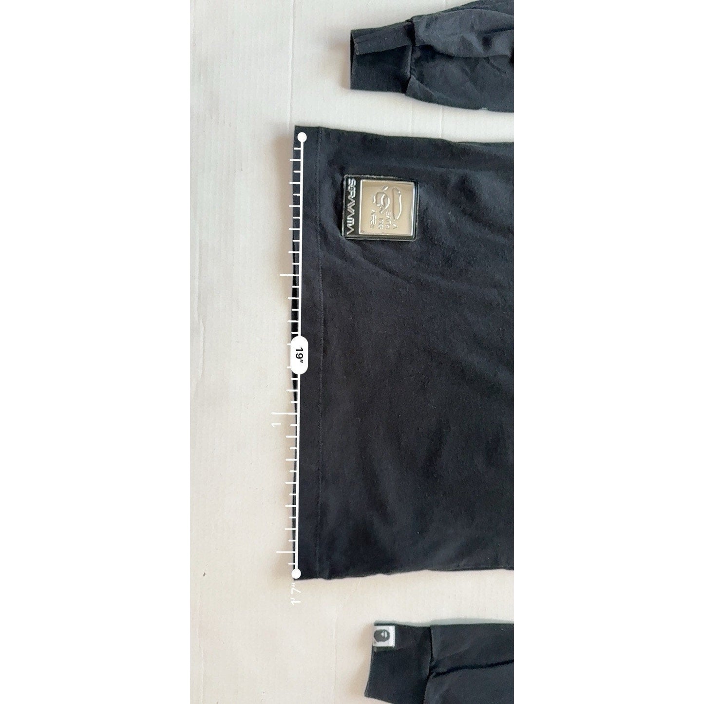 Bape X Hajime Sorayama L/S Long Sleeve T-Shirt Sleeve Print In Black Size S - thriftgoblin