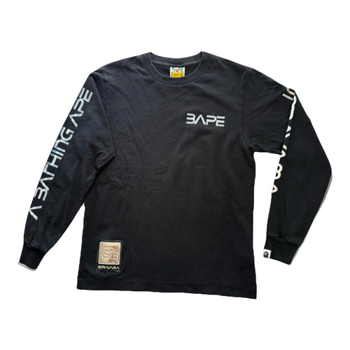 BAPE x Hajime Sorayama Long Sleeve T-Shirt, Sleeve Print, Black, Size S