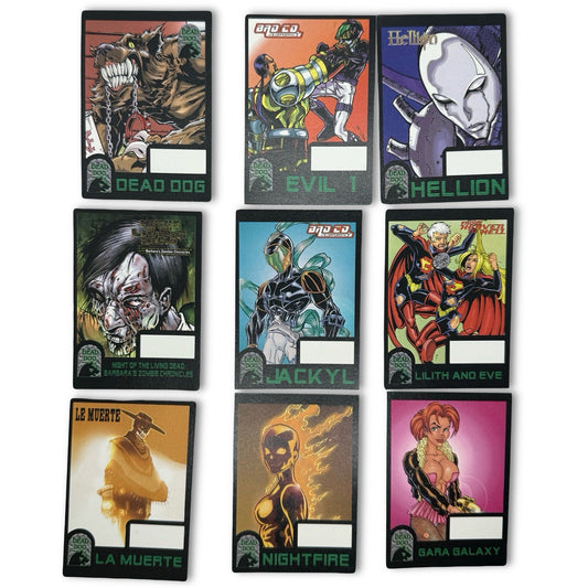 Dead Dog Comics Character & CBG Squad Trading Card Lot RARE Skateboard Team 90s