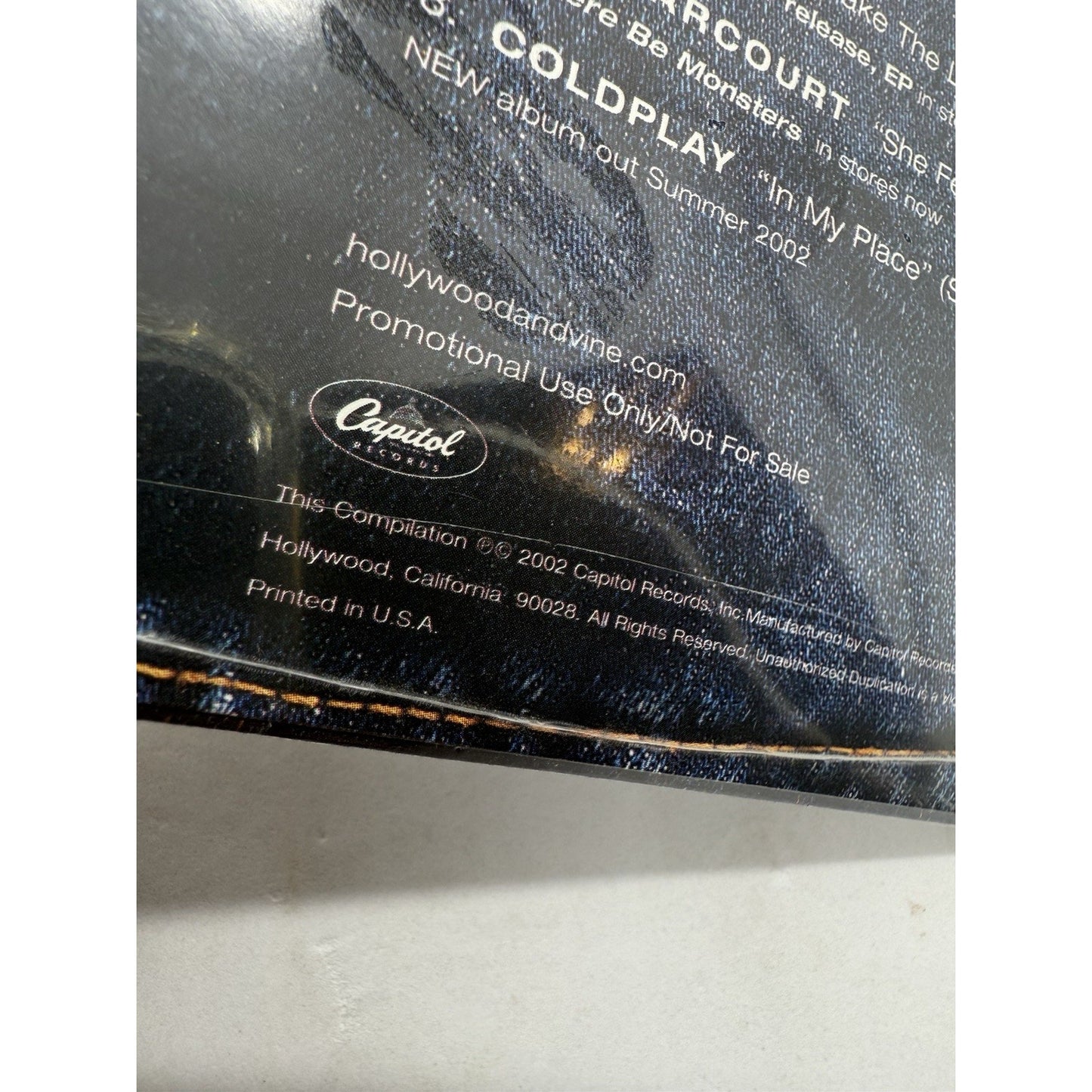 2002 Capitol Records Promo CD - Coldplay, The Vines, OK Go + More - Not For Sale