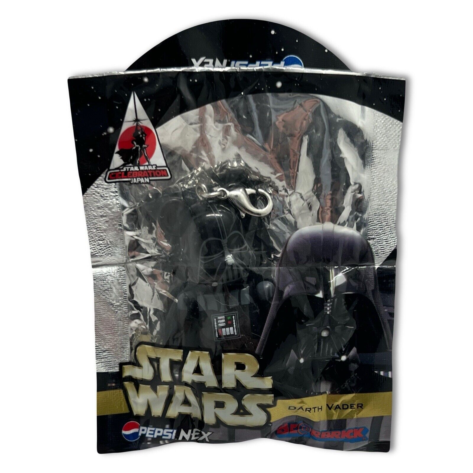 BE@RBRICK Star Wars Darth Vader 1 70% PEPSI KEYCHAIN 2008 MEDICOM MINI FIGURE - thriftgoblin