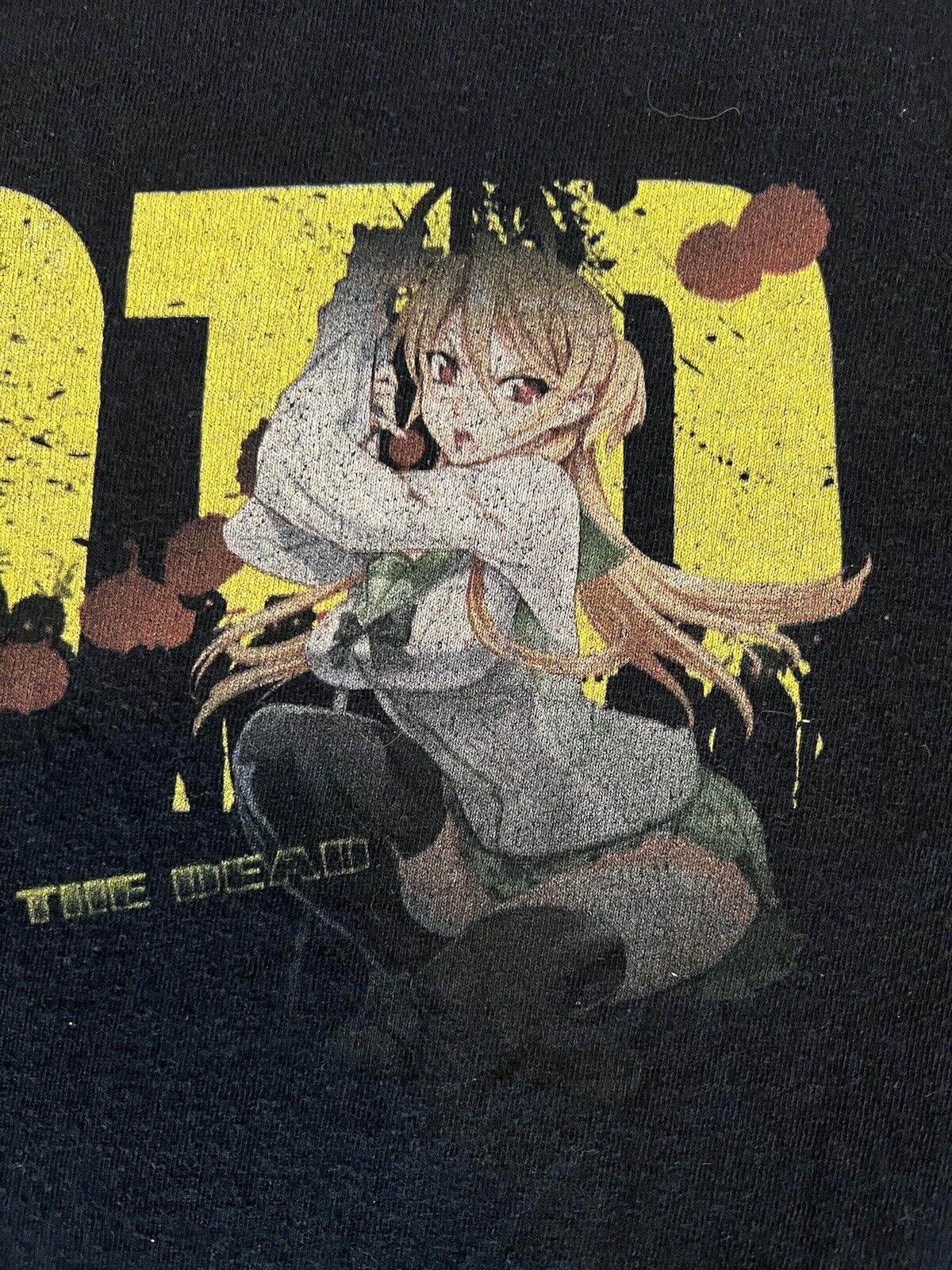 Beautiful Y2K Highschool Of The Dead Rei Miyamoto Waifu T Shirt Rare Vintage - thriftgoblin