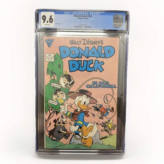 Donald Duck #254 CGC 9.6 | Gladstone 1987 | White Pages | Classic Duck Western