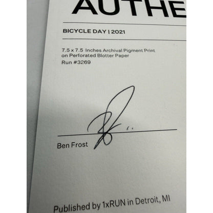 Ben Frost “Happy Helmet” Blotter Art Print 2021 Bicycle Day 1xRUN Signed 35 COA - thriftgoblin