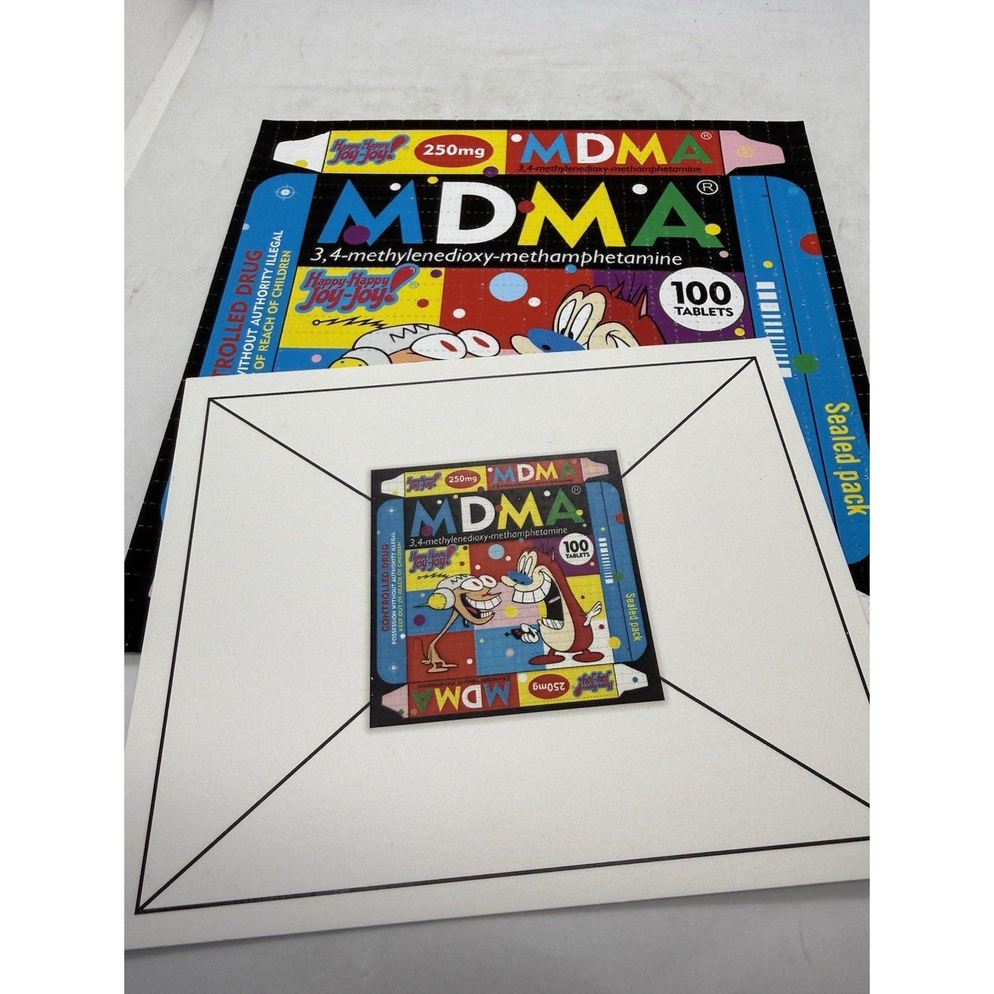 Ben Frost “Happy Helmet” Blotter Art Print 2021 Bicycle Day 1xRUN Signed 35 COA - thriftgoblin