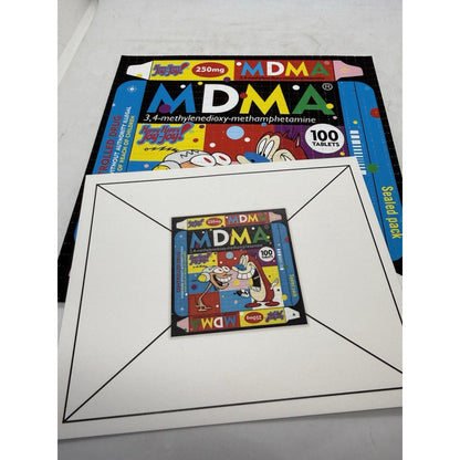 Ben Frost “Happy Helmet” Blotter Art Print 2021 Bicycle Day 1xRUN Signed 35 COA - thriftgoblin