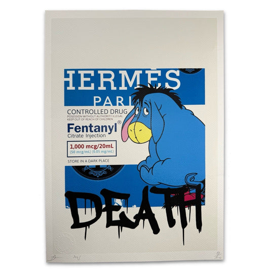 Ben Frost “Hermes Paris Fentanyl / Eeyore” Limited Edition Print Signed Pop Art - thriftgoblin