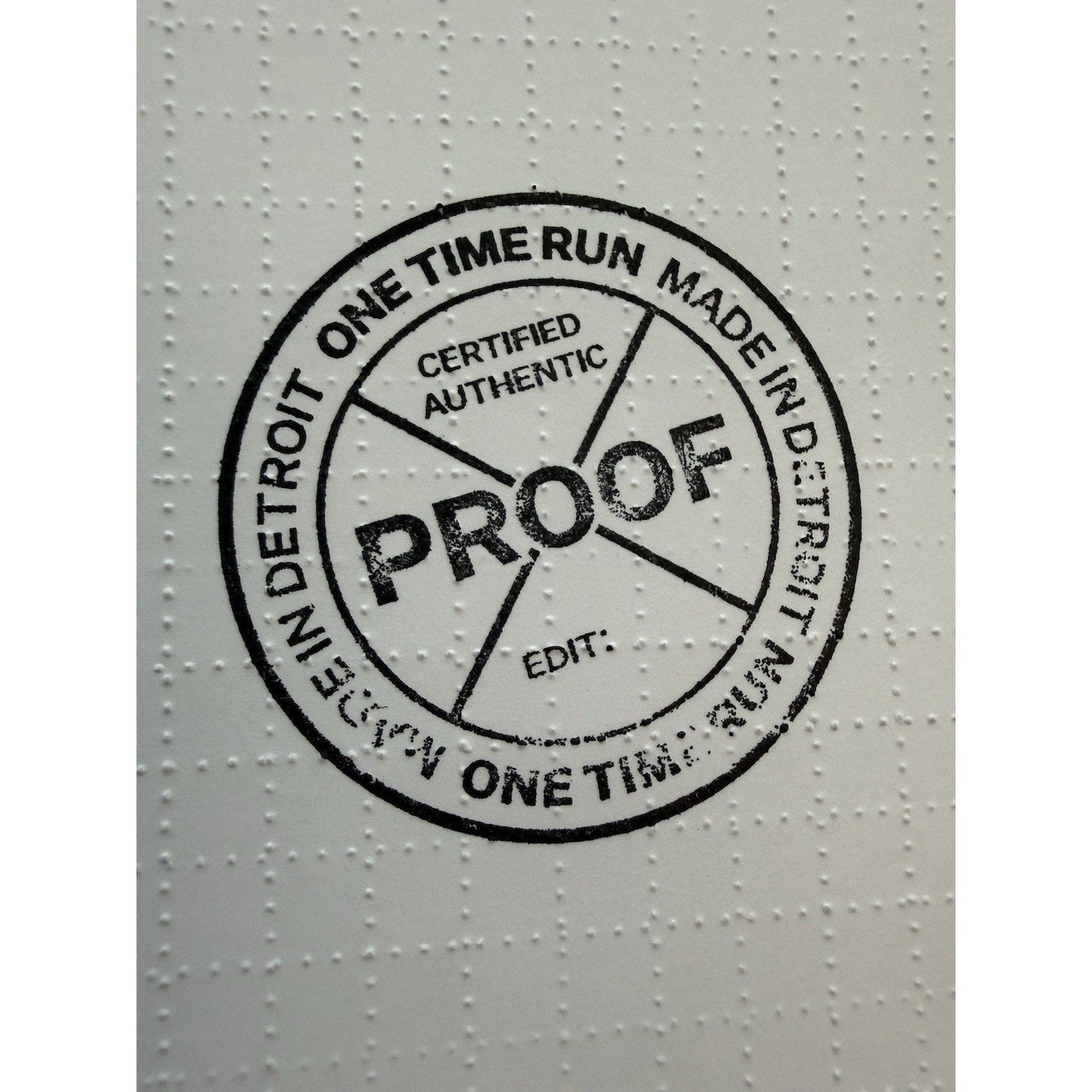 Ben Frost Stitch Sample Proof Acid Blotter Print 1xrun Pop Art - thriftgoblin