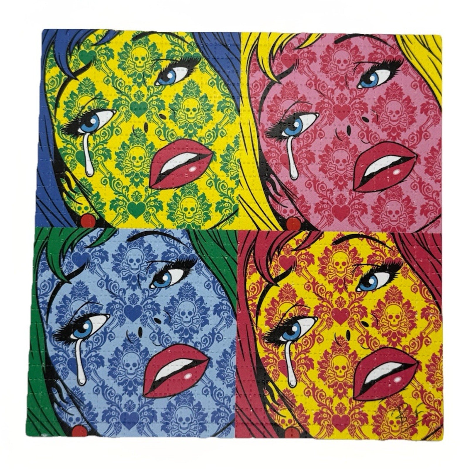 Ben Frost Wall Flower Blotter Variant 2018 1xRUN Signed 6/100 COA Pop Art Print - thriftgoblin