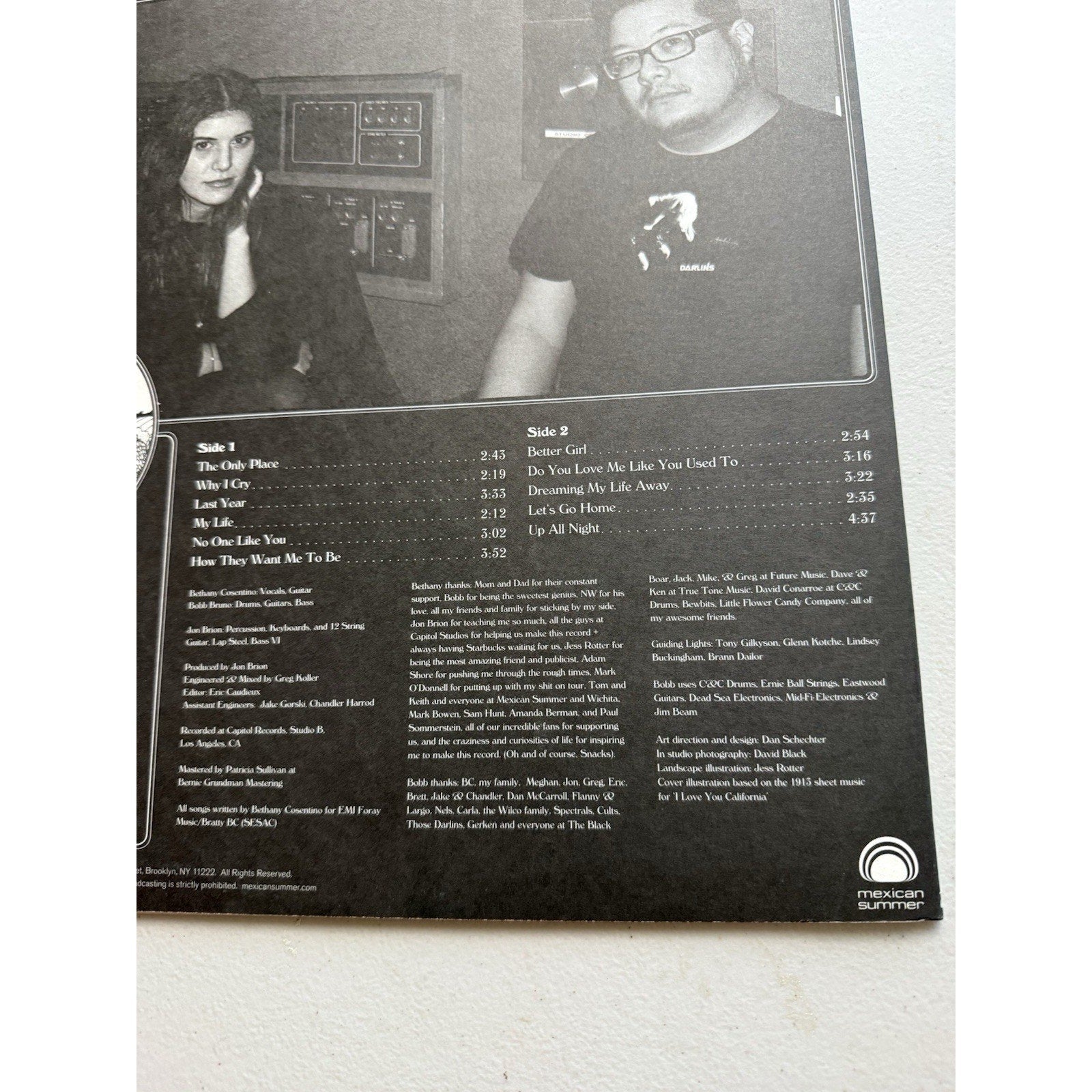 Best Coast The Only Place Vinyl LP 2012 Mexican Summer Kemado MEX 108 - thriftgoblin