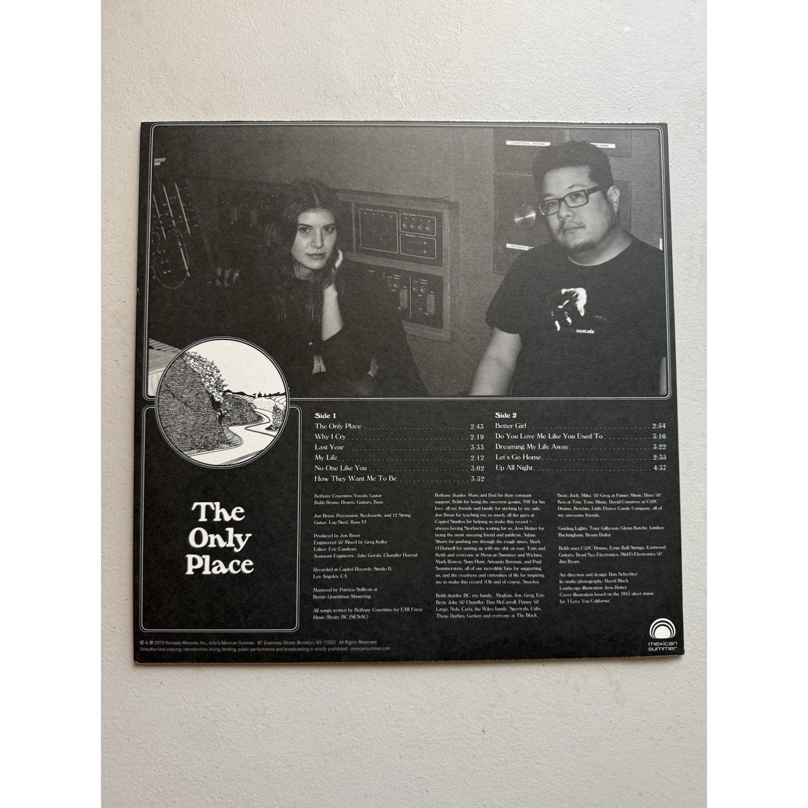 Best Coast The Only Place Vinyl LP 2012 Mexican Summer Kemado MEX 108 - thriftgoblin