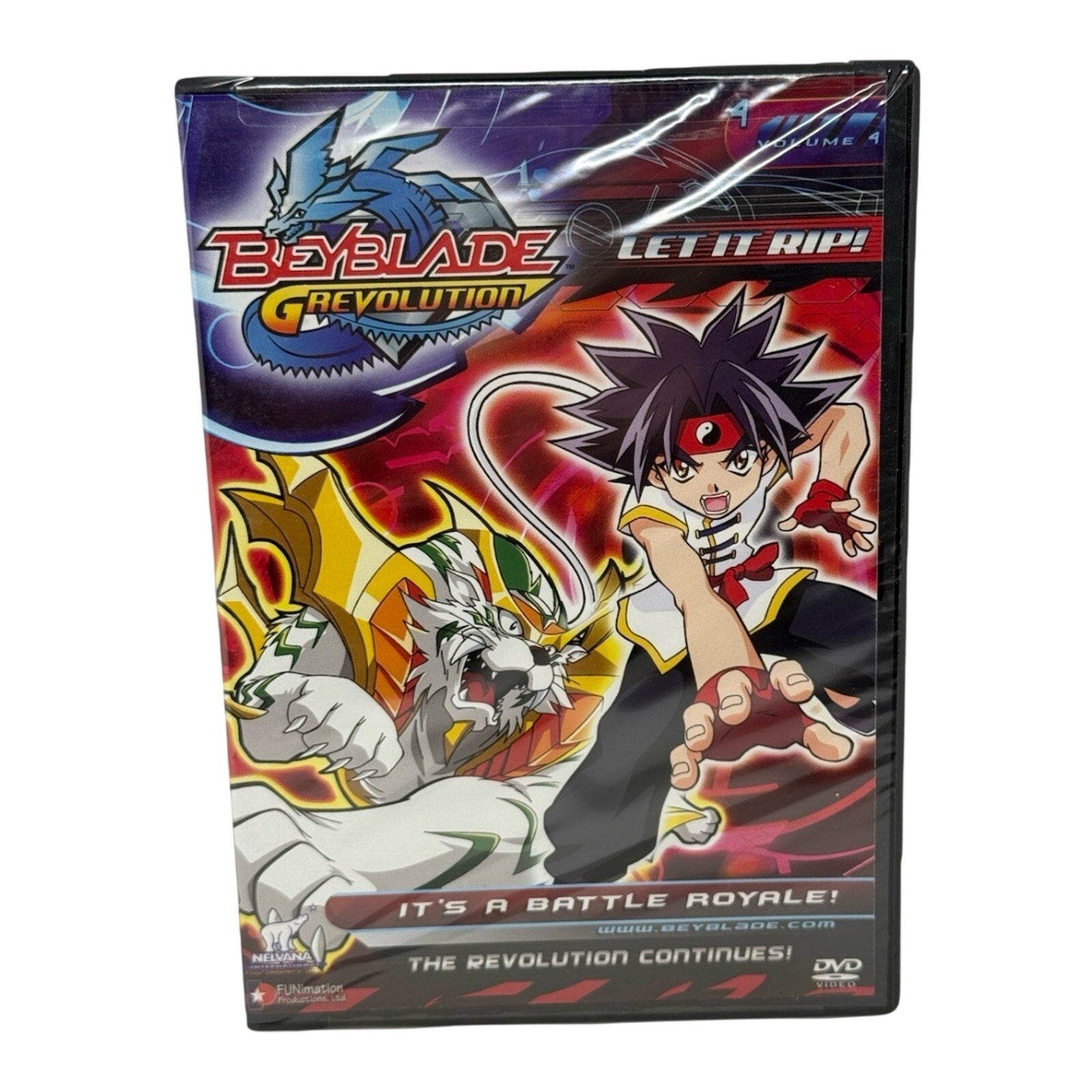 Beyblade G-Revolution Vol 4 Its a Battle Royale DVD FUNimation Eps 10-12 Sealed - thriftgoblin