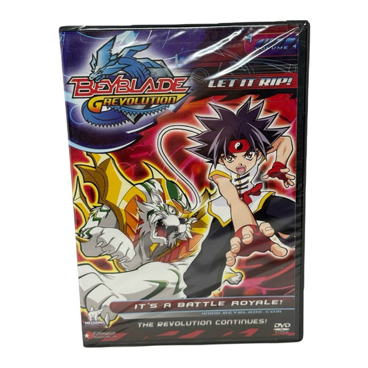 Beyblade G-Revolution Vol 4 Its a Battle Royale DVD FUNimation Eps 10-12 Sealed - thriftgoblin