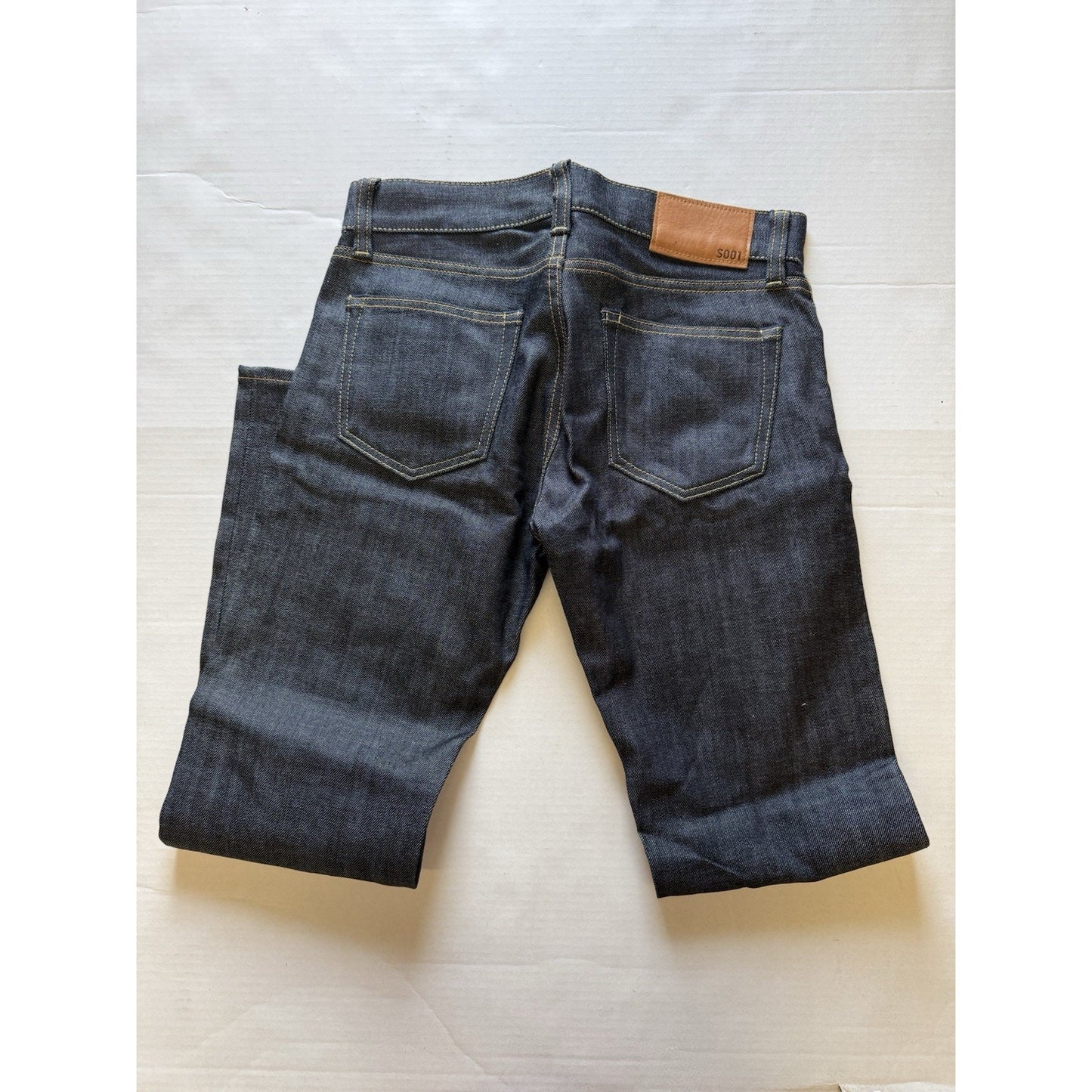 UNIQLO U Men’s Selvedge Denim Jeans 30x30 Raw Indigo Slim Straight Fit S001