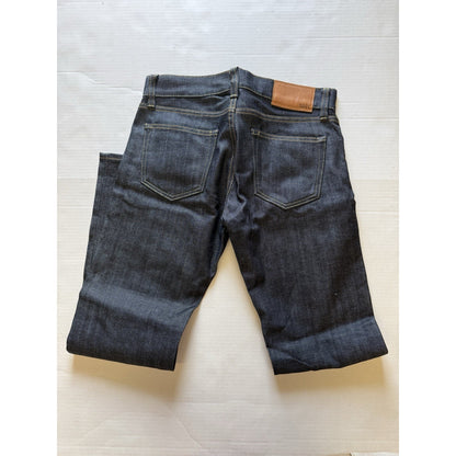 UNIQLO U Men’s Selvedge Denim Jeans 30x30 Raw Indigo Slim Straight Fit S001